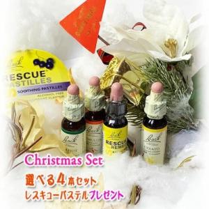 クリスマス限定・お好きなレメディ１０ｍｌ４本セット★レスキューパステル1缶プレゼント！