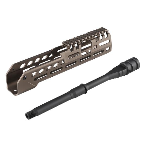 Airsoft Artisan Spearタイプ 10inch M-LOKハンドガードセット (SI...