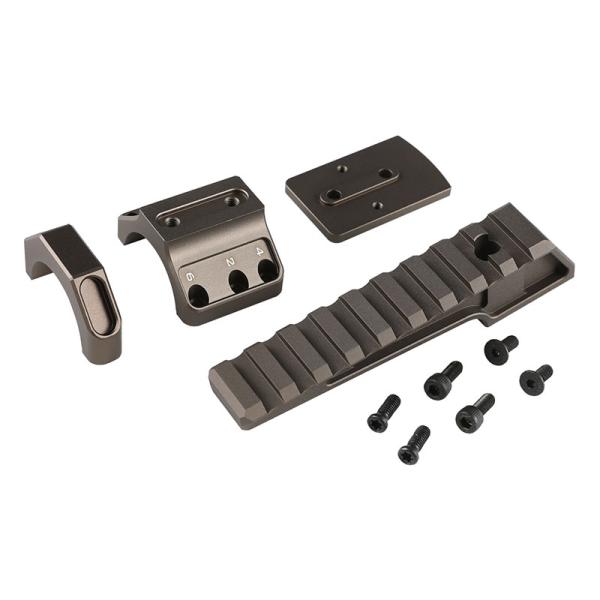 Airsoft Artisan BOスタイル レール搭載マウントリング/RMRアダプター付属 DDC