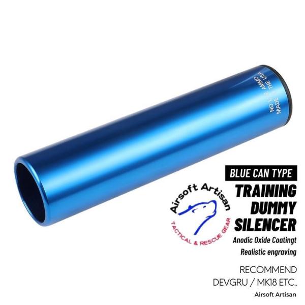 Airsoft Artisan Blue Canタイプ トレーニングダミーサイレンサー (14mm逆...