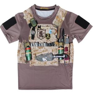 プレートキャリア プリントTシャツ AOR1/OD : ミリタリーショップ