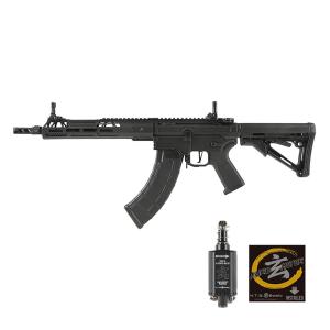 DE Airsoft AK//47 Aeroknox Custom AEG (玄モーター仕様/Kestrel V2搭載/UTRシリーズ) ガンケース付 Black｜hercules-gear