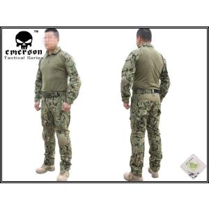 【サバゲー装備一式】デジタル迷彩 AOR2 Emerson Gear フルセット EMERSON CRYE コンバットタイプ 迷彩服 BDU AOR2 Sサイズ : ミリタリー