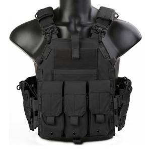 エマーソン製 マルチカムブラック プレートキャリア EMERSON LBT6094Aスタイル プレートキャリア 3ポーチ付