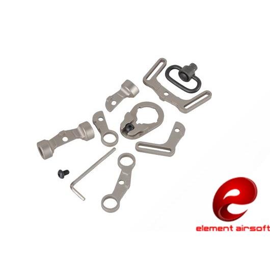 ELEMENT M39 マルチファンクションスリングスイベル DE STD M4 AEG用 【 ネコ...