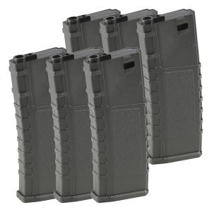 LONEX M4/M16シリーズ用タクティカルマガジン 30連 BK 6pcs｜hercules-gear