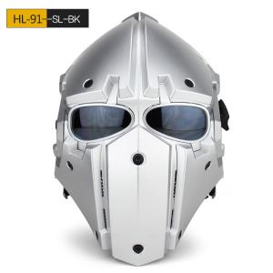 WoSporT Ronin NVGマウントモジュラーヘルメット ファン付 Obsidian