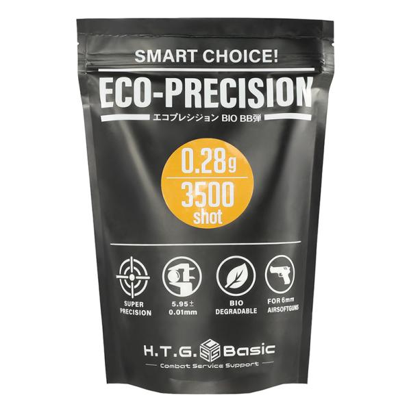 エコプレシジョン バイオ BB弾 0.28g 3500発 [PLA配合] サバゲー エアガン 電動ガ...