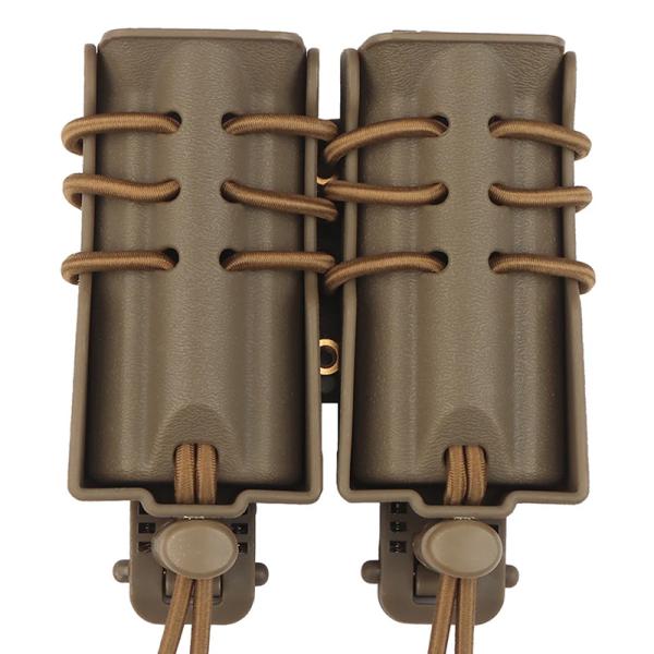 WoSporT WTスタイル クイックプル スタンダードピストル ダブルマグポーチ TAN