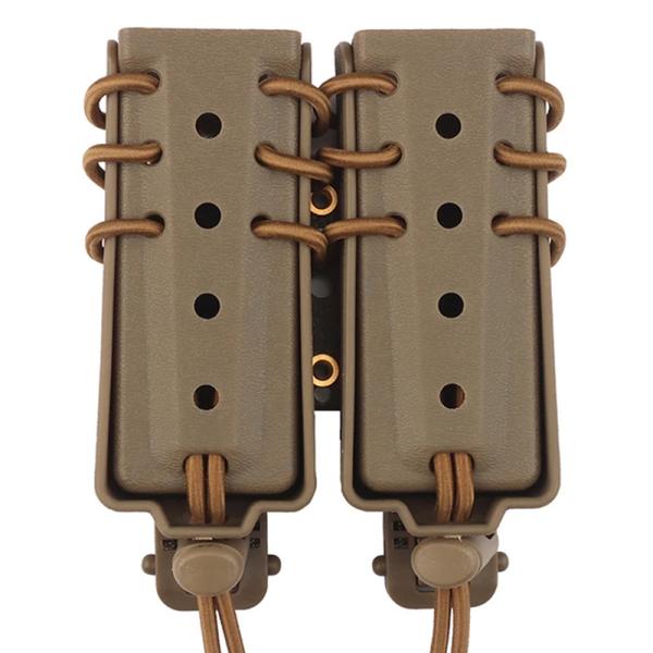 WoSporT WTスタイル クイックプル エクステンドピストル ダブルマグポーチ TAN