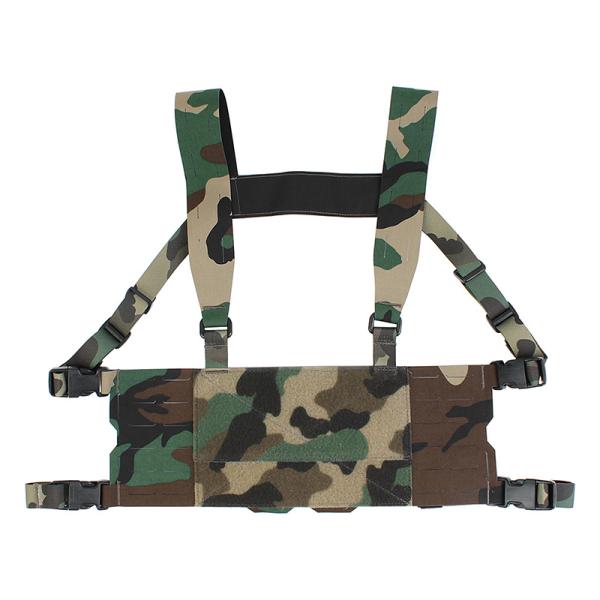 PEW Tactical FCスタイル チェストリーリグ ワイドハーネス ウッドランド