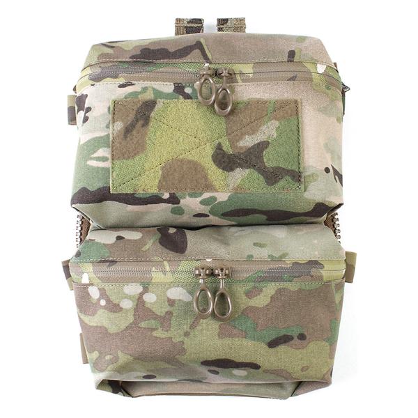 PEW Tactical FCスタイル バックパネルダブルポーチ マルチカム