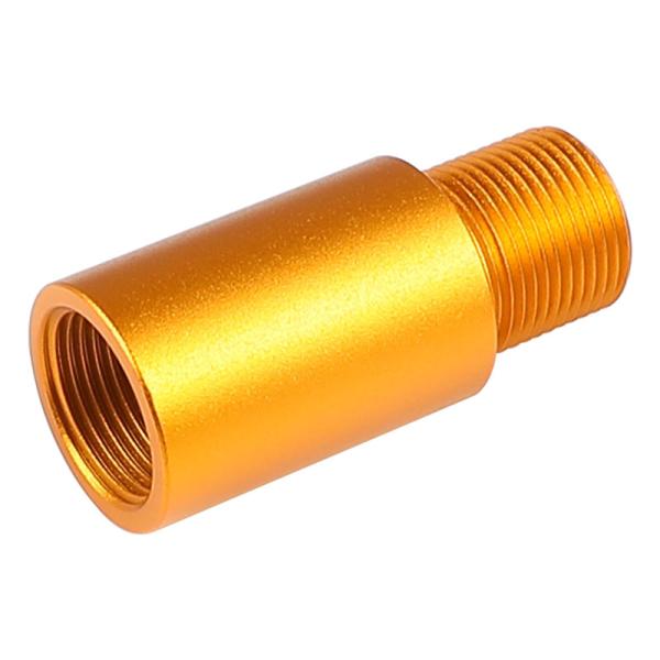 SLONG Airsoft アウターバレルエクステンション (14mm逆ネジ/26mm) GOLD