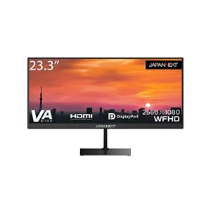 JAPANNEXT 23.3インチ ワイドFHD(2560 x 1080) 液晶モニター JN-V233WFHD HDMI DP ウルトラワイド