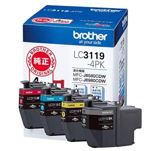 ブラザー工業  brother純正 インクカートリッジ4色パック(大容量) LC3119-4PK 対応型番:MFC-J6983CDW、MFC-J｜hercules23