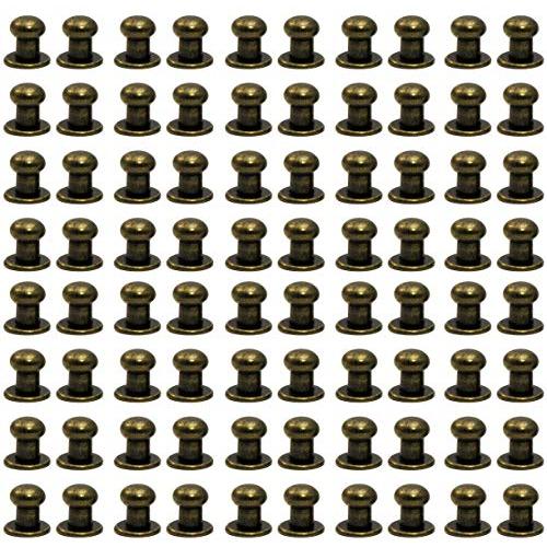 starPG ネジ式 6mm ギボシ 80個セット レザー用 レザークラフト ハンドメイド パーツ ...