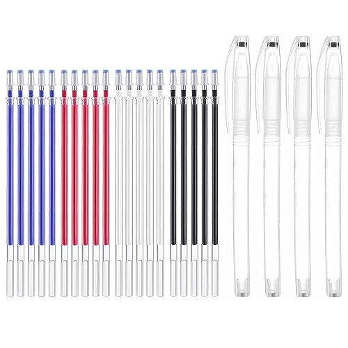 LIANHATA チャコペン 24本セット 4色 熱で消える 裁縫用チャコペン 刺繍 裁縫用印付けツ...