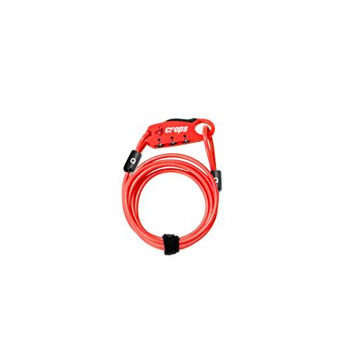 クロップス(crops) ロングケーブルロック 4mm×1800mm | 3桁ダイヤル CP-SPD...