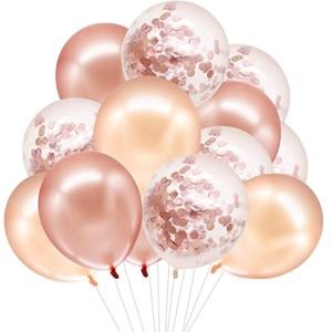 CINECE バルーン 結婚式 誕生日 パーティー 飾り付け 30点セット 吹雪入れ風船 おしゃれ ピンクゴールド フォトプロップス プロポーズ｜hercules23