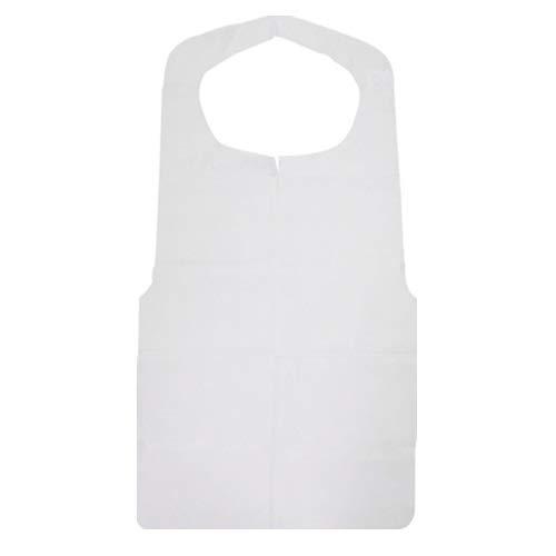 フジナップ  使い捨てソフトエプロン 白（不織布タイプ）100枚入