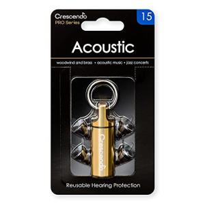 CRESCENDO PRO 耳栓 管楽器/アコースティック/ジャズ用 イヤープロテクター Acoustic 15｜hercules23