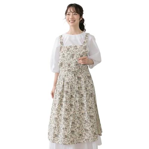 chalino エプロン おしゃれ レディース お尻が隠れる 可愛い 撥水 オシャレエプロン 花柄 ...