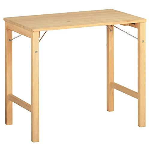 無印良品 パイン材テーブル・折りたたみ式 幅80×奥行50×高さ70cm 18499441