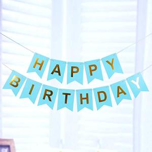 お誕生日おめでとうバナー誕生日ステーショナリーバナーアゲハチョウ旗バナーガーランド誕生日飾り誕生日パーティー用品（8色オプション）｜hercules23