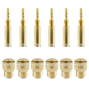 12個入 パイロットジェット(26X4.5) #32#35#38#40#42#45 メインジェット(5X6.7) #75#80#85#90#95#100 ケーヒン PC20用 pc20 ジェットセット
