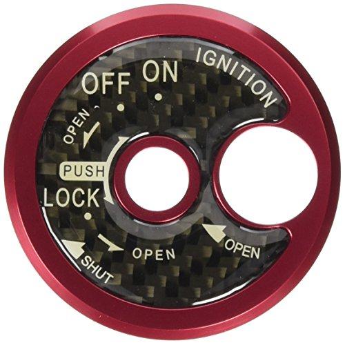 キジマ (kijima) バイク バイクパーツ キーシリンダーカバー CNC レッド シグナスX-F...