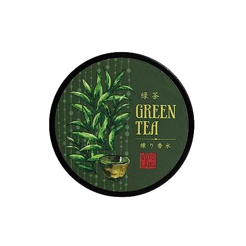 コトラボ 練り香水 緑茶 (グリーンティー) 日本製 シアバター パフューム フレグランス 8g プ...