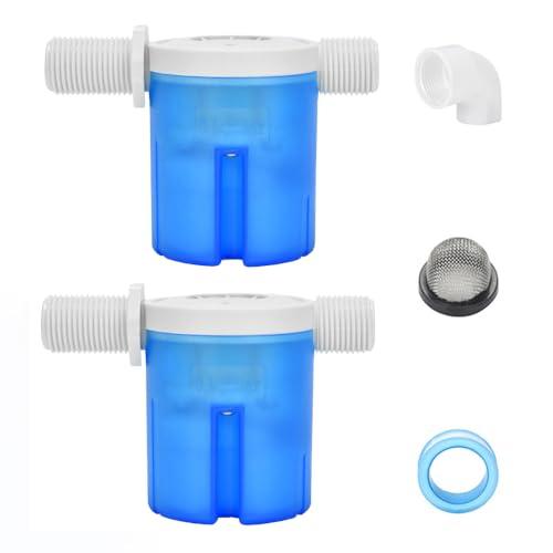 YMJOGGUE 2個 1/2 フロートバルブ 貯水槽 自動制御 水位制御バルブ フロートボール 水...