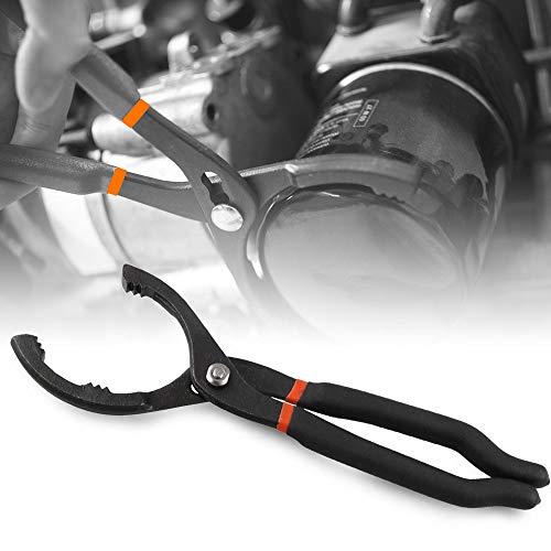 Jeyaic プライヤー式 オイルフィルターレンチ 55-120ｍｍ オイルエレメント交換 工具 ブ...