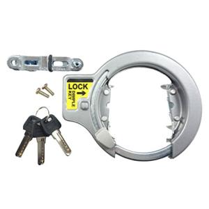 キャプテンスタッグ(CAPTAIN STAG) サークル錠 3B  ディンプルキー/Φ13・16・19mm/上差し  グレー｜hercules23