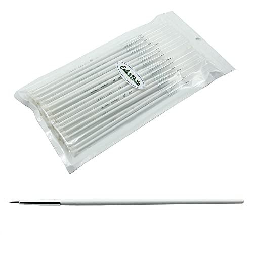 Cali&amp;Brita 30本setモデリングブラシ 面相筆 筆 極細筆 個別ケース入り (M：#00...