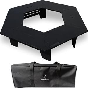 BlackishGear ブラックヘキサテーブル アウトドア 黒 ブラック