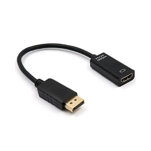 LIKENNY Displayport HDMI 変換アダプタ 4K DPからHDMI 変換アダプタ 23cm 変換 ケーブル (ブラック)｜hercules23