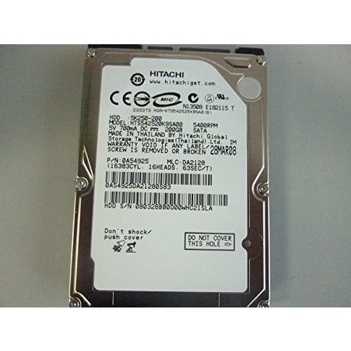 日立GST Travelstar 5K250(200GB/SATA1.5G/5400回転/8MB) ...