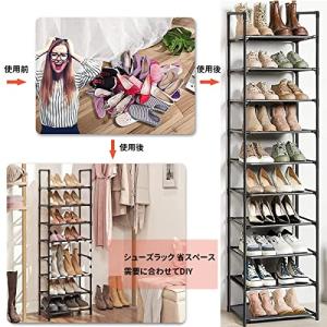 シューズラック 10段 靴収納 靴棚 18-2...の詳細画像5