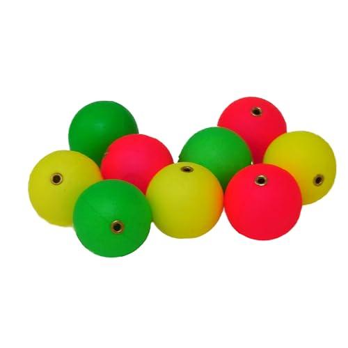 miagolale 発泡ウキ シモリ玉 中通し玉 3色入り ぶっこみ サビキ 玉浮き 釣り仕掛け 泳...