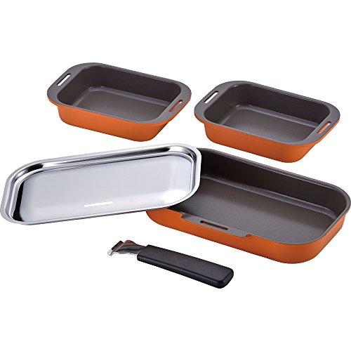 和平フレイズ フライパン グリルパン 魚焼き ステーキ こんがり庵 取っ手の取れる 5点セット ガス...