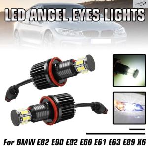 並行輸入品 BMW E82 E90 E92 E60 E61 E63 E89 X6 H8用 120W 12LED エンジェルアイマーカーヘッドライトバルブランプ 2個