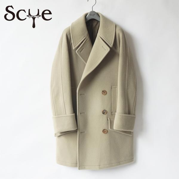 SCYE｜サイ Wool And Cashmere Melton Cape Coat/1220-73...