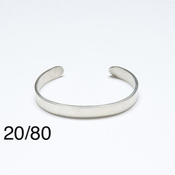 20/80｜トゥエンティーエイティー TWENTY EIGHTY SILVER IDバングル8mm/...