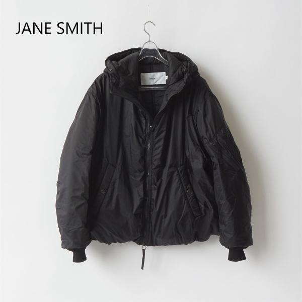 JANE SMITH｜ジェーンスミス Nylon taffeta hoodie MA-1 jacke...