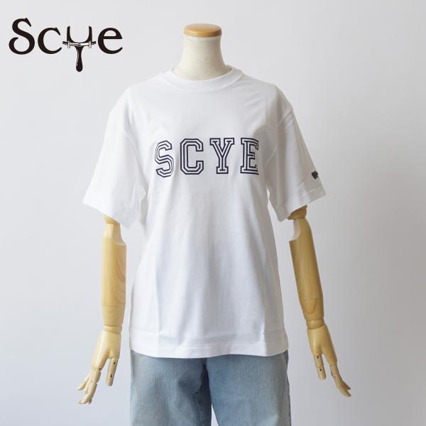 【sale セール20%off】Scye サイ/Logo-Flocked T-shirt 21701