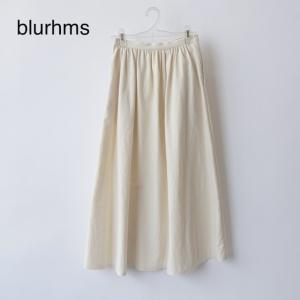 blurhms/ブラームス・Light-oz Denim Gather Skirt｜Here.