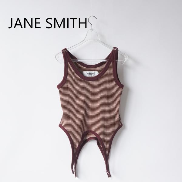 JANE SMITH/ジェーンスミス・Cotton bandom border rib lip do...
