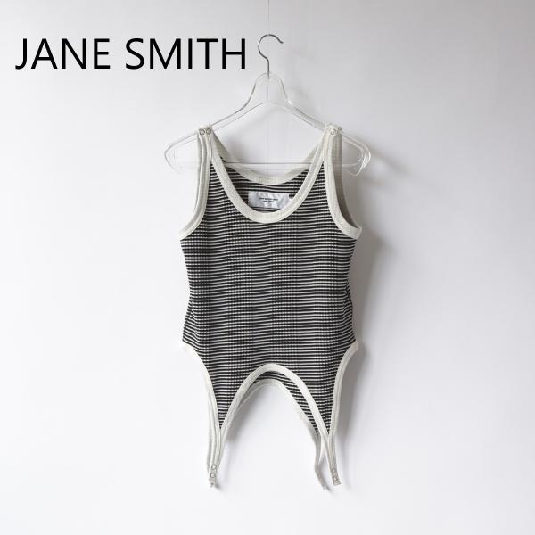JANE SMITH/ジェーンスミス・Cotton bandom border rib lip do...