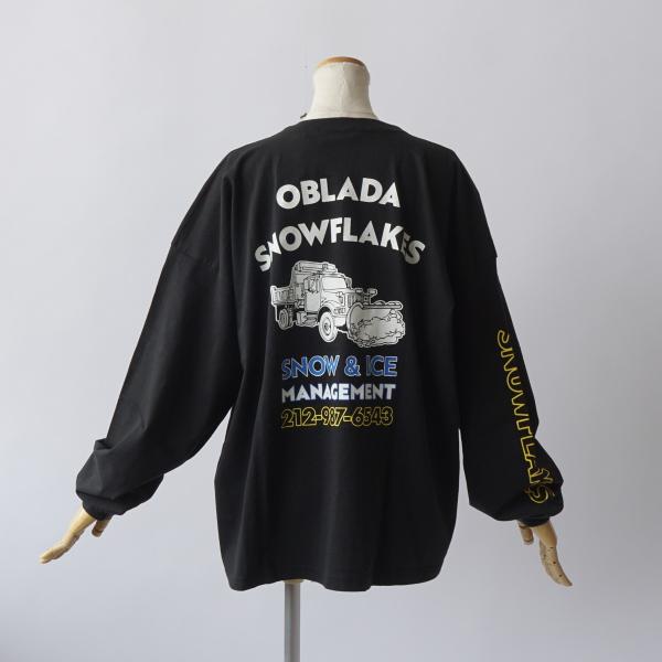 Oblada/オブラダ・Snowflakes long tee